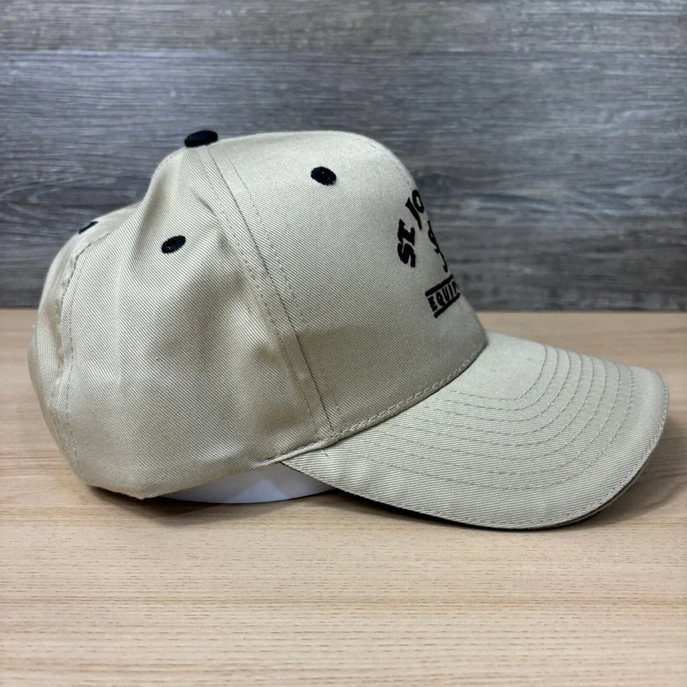 St Joseph Equipment Hat Cap Strap Back Brown‎ Tan Outdoors Adjustable